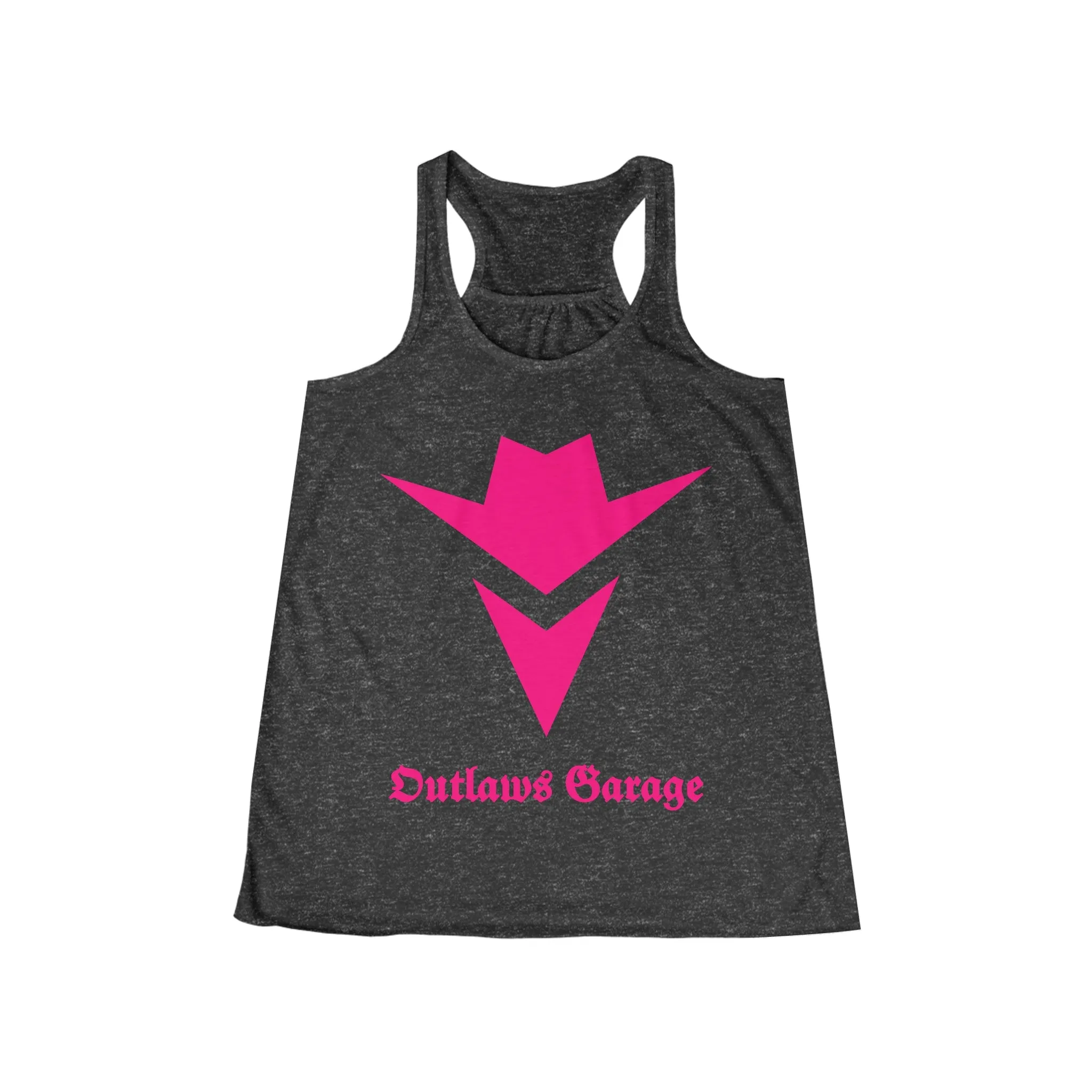 Women's Flowy Racerback Tank - PINK LOGO